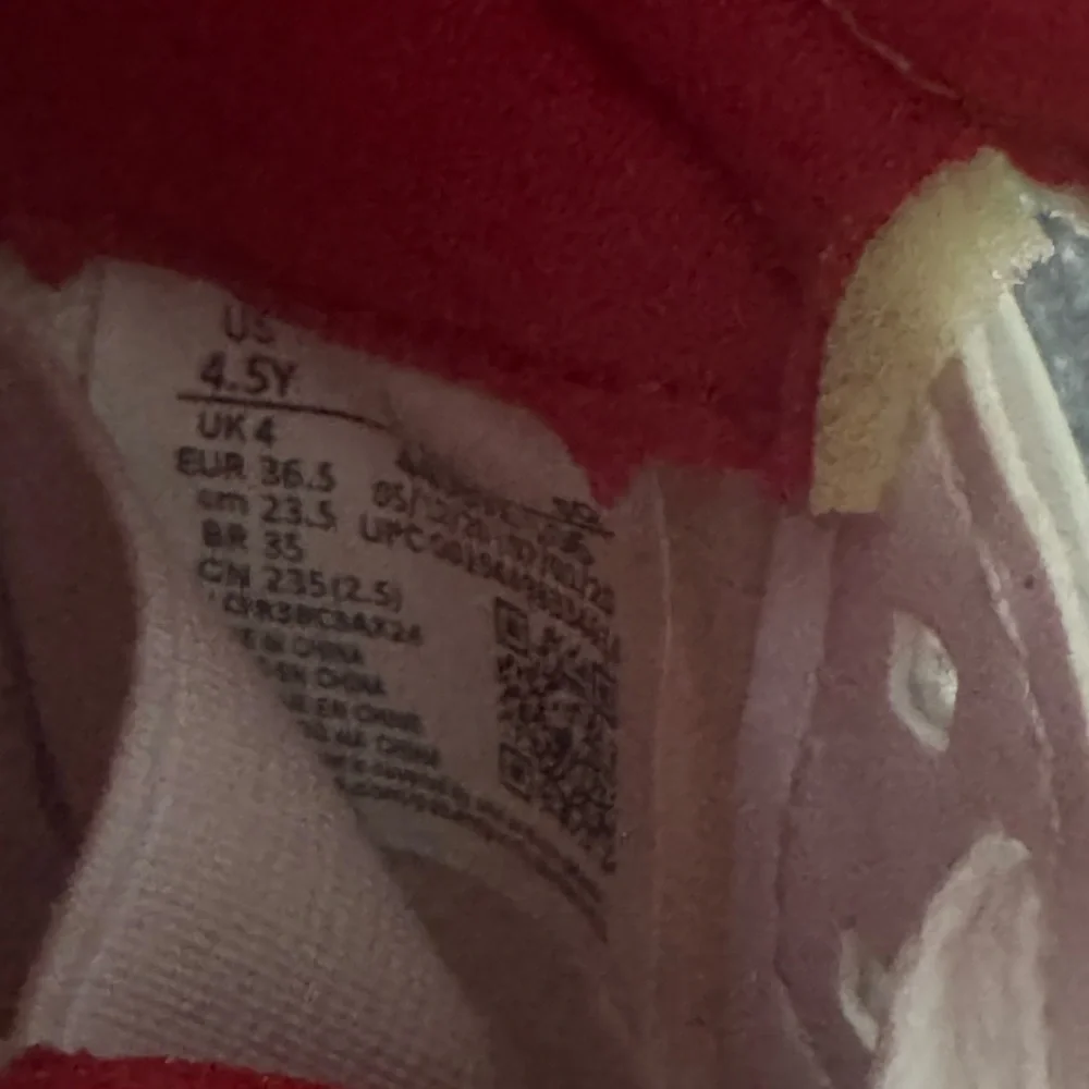Jordan Kids Sneakers White and Red